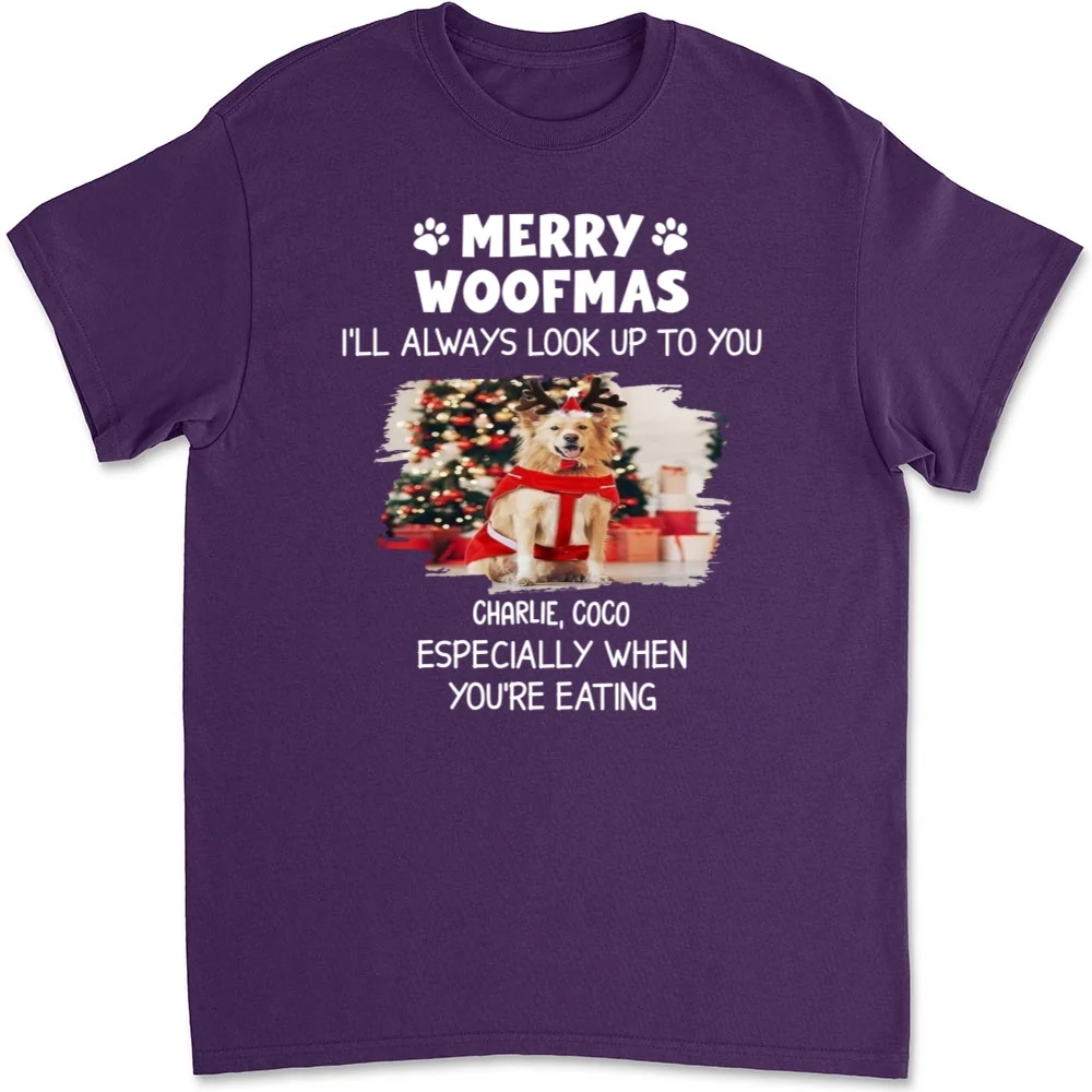 Especially When You Are Eating Christmas Photo - Personalized Custom Unisex T-Shirt - Image 6