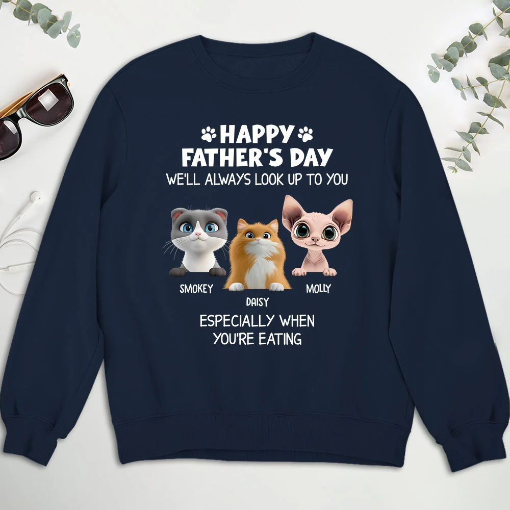 Especially When You Are Eating Ver Cat - Personalized Custom Sweatshirt - Image 3