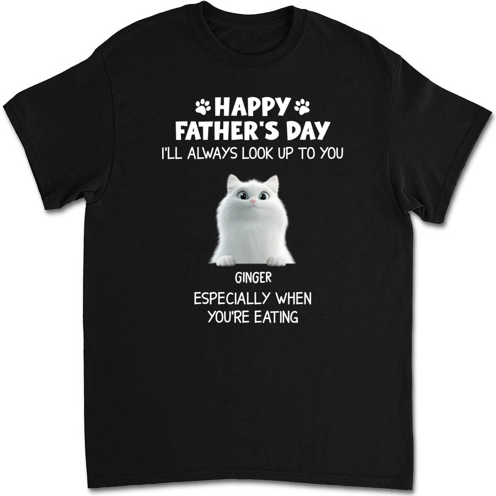 Especially When You Are Eating Ver Cat - Personalized Custom Unisex T-Shirt - Image 6