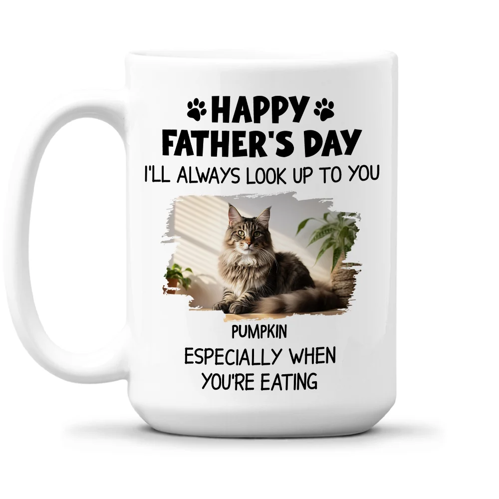 Especially When You Are Eating Ver Cat Photo - Personalized Custom Coffee Mug - Image 3