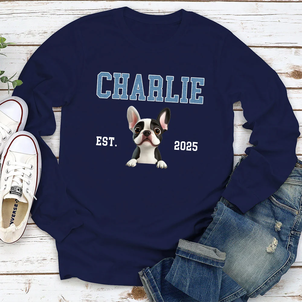Established Since - Personalized Custom Long Sleeve T-shirt - Image 2