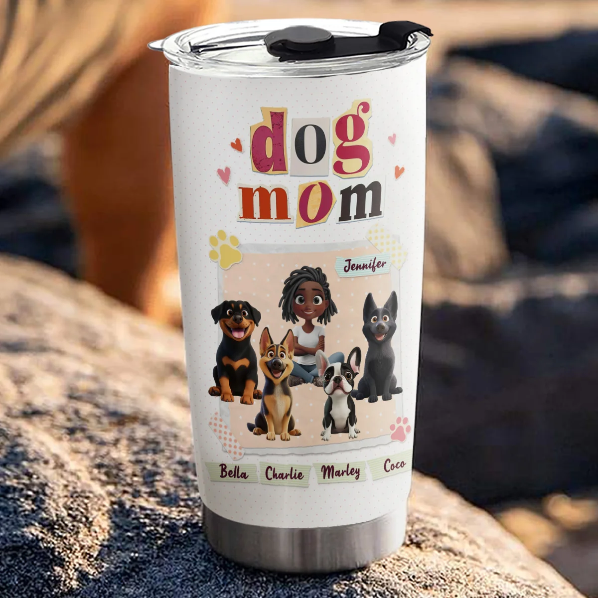 Ever Best Mom - Personalized Custom Tumbler - Image 3