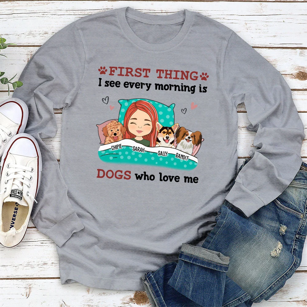 Every Morning - Personalized Custom Long Sleeve T-shirt - Image 3