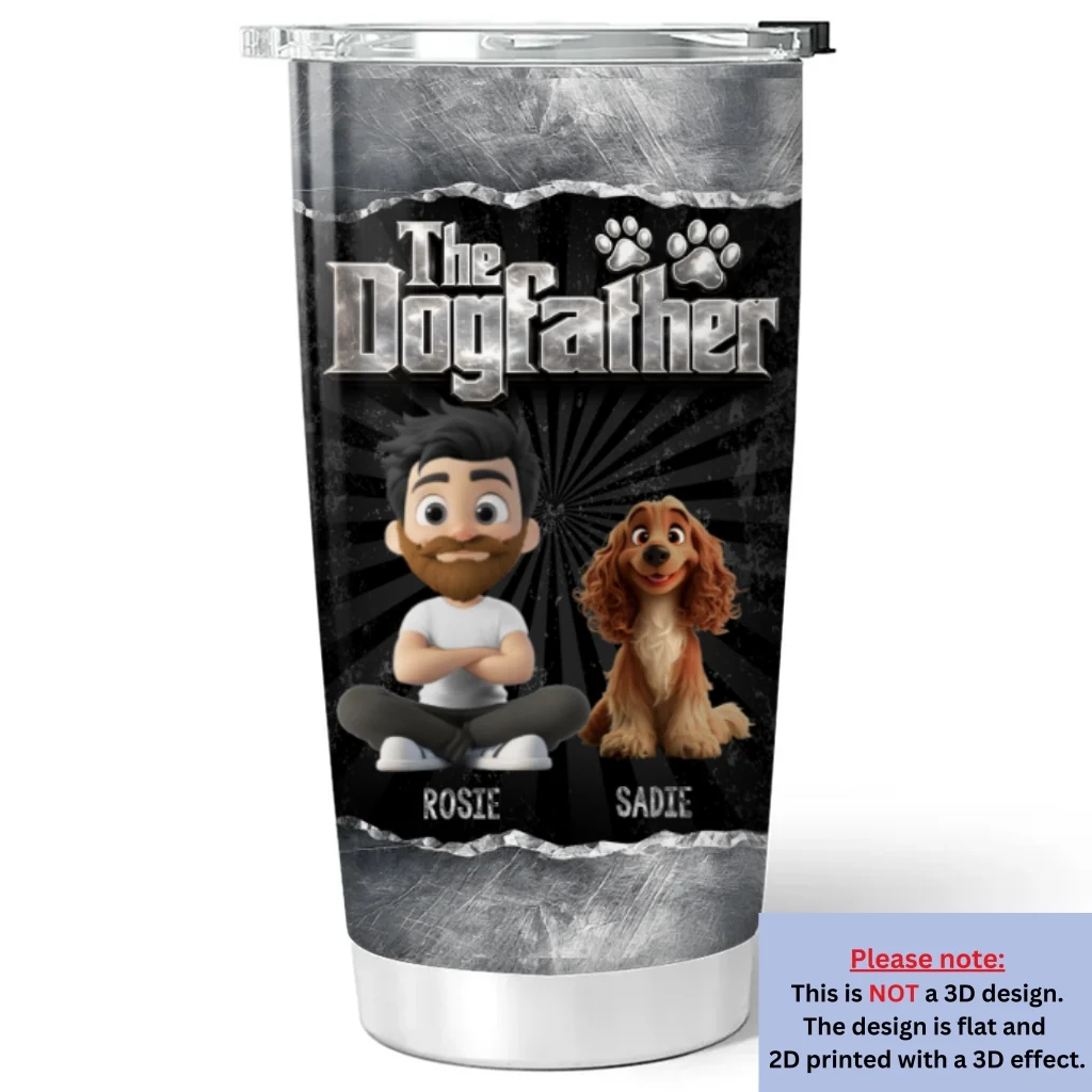 Father Of Dogs - Personalized Custom Tumbler - Image 6