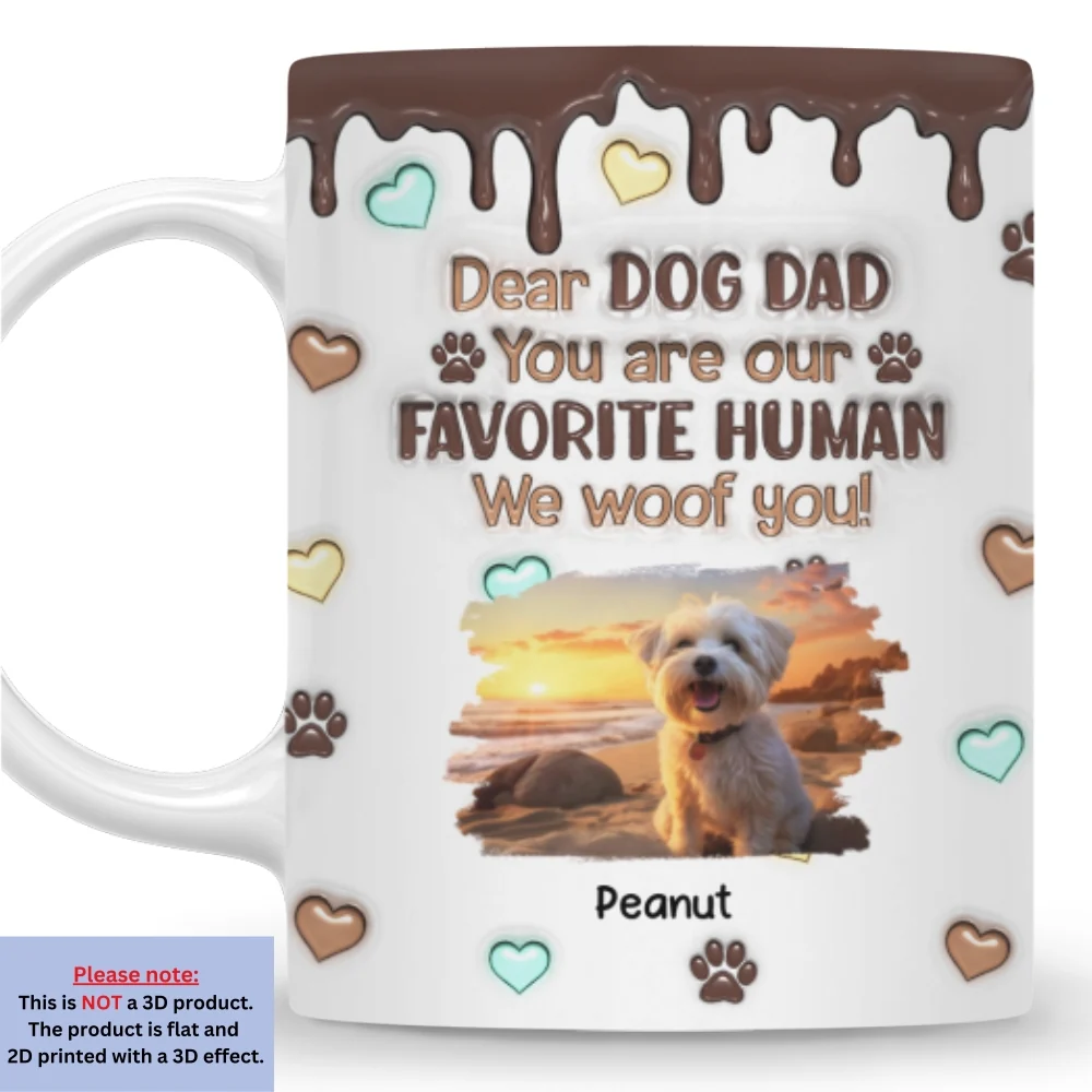 Favorite Human Version 2 Photo- Personalized Custom 3D Inflated Effect Mug - Image 3