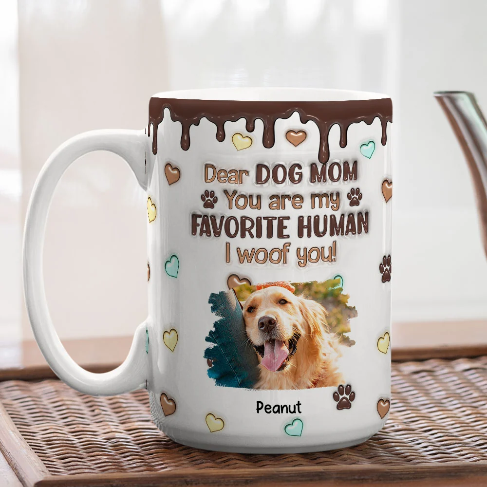 Favorite Human Version 2 Photo- Personalized Custom 3D Inflated Effect Mug - Image 4