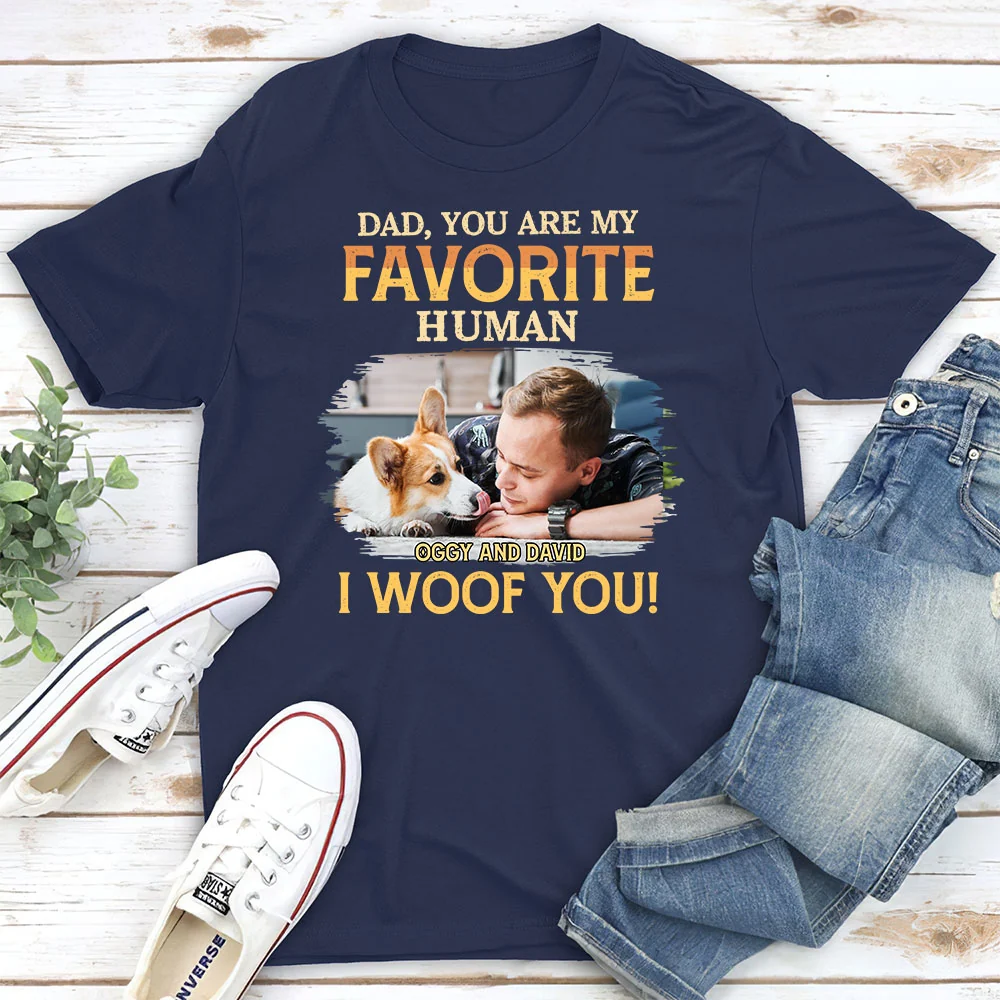 Favorite Human Photo - Personalized Custom Unisex T-Shirt