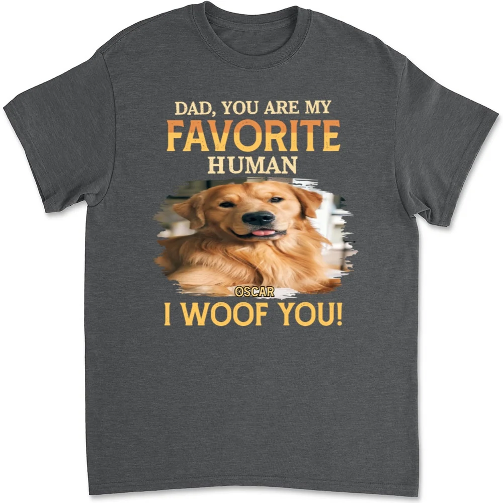 Favorite Human Photo - Personalized Custom Unisex T-Shirt - Image 10