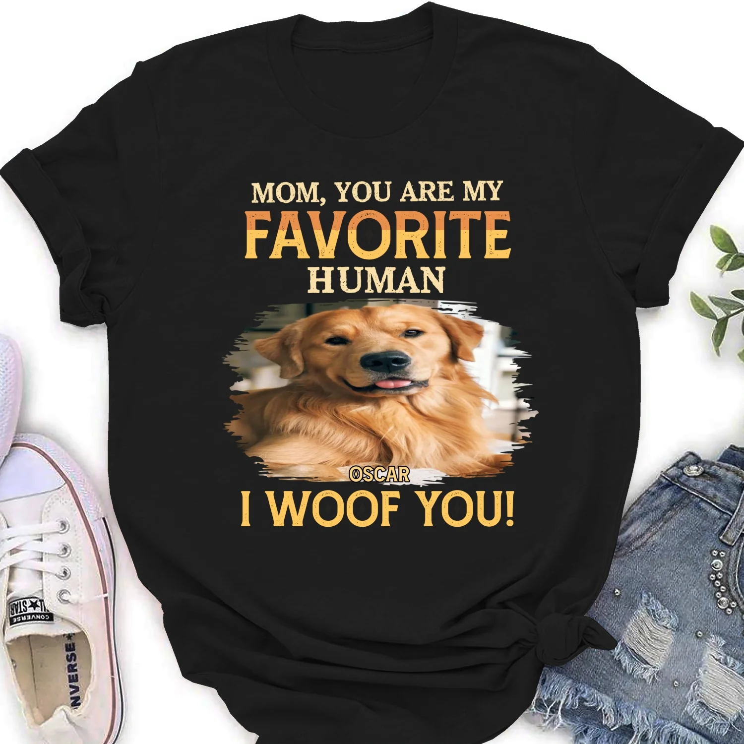 Favorite Human Photo - Personalized Custom Women's T-Shirt - Image 4