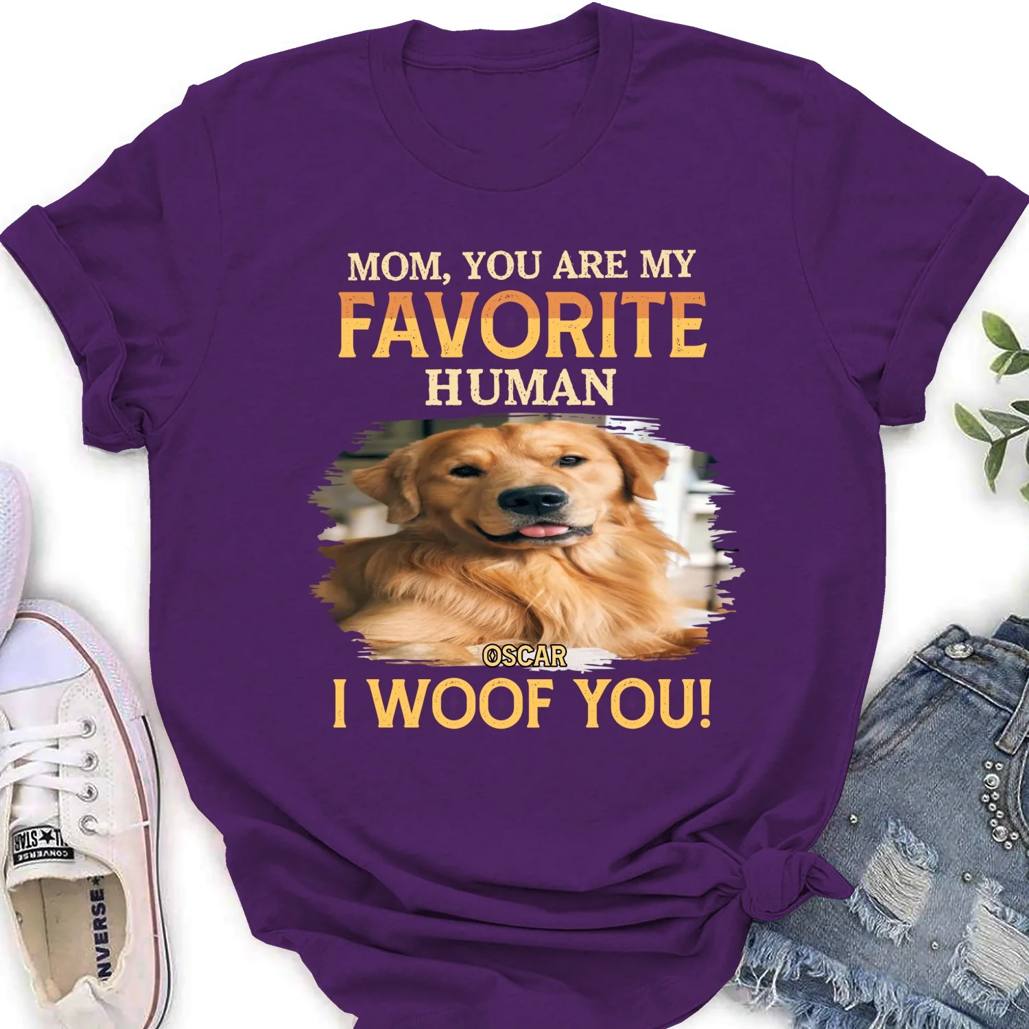 Favorite Human Photo - Personalized Custom Women's T-Shirt - Image 7