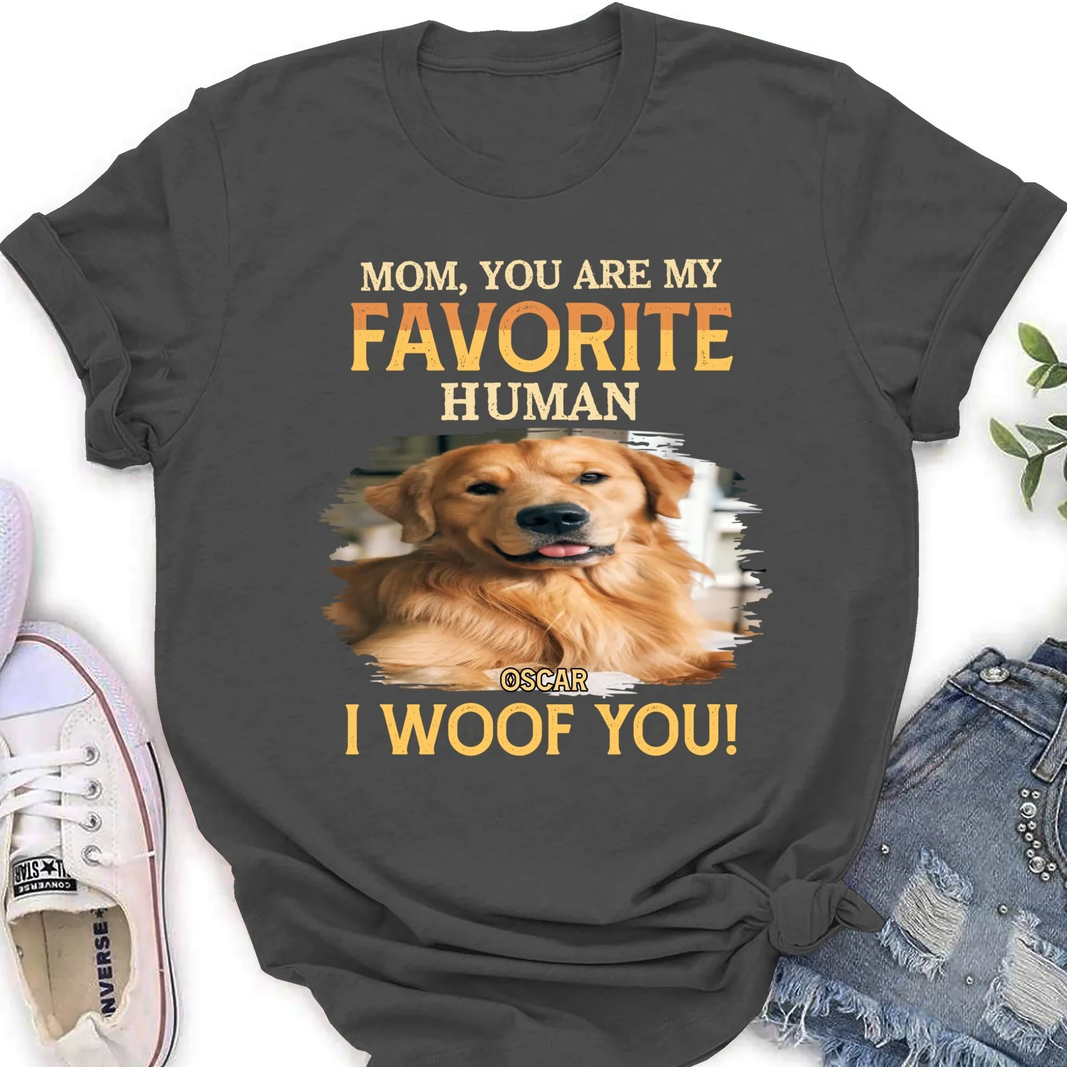 Favorite Human Photo - Personalized Custom Women's T-Shirt - Image 8