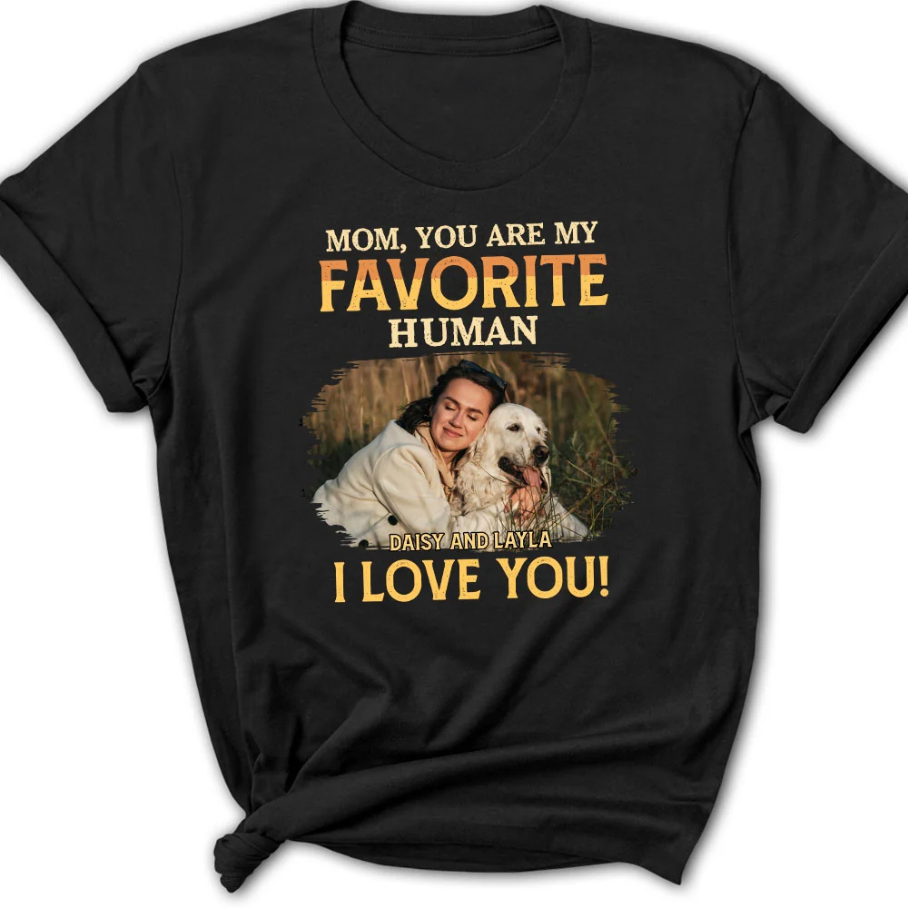 Favorite Pet Human Photo - Personalized Custom Women's T-Shirt