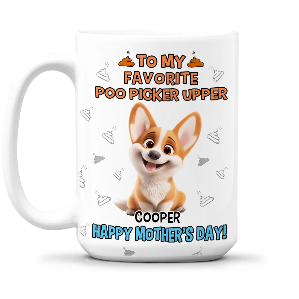 Favorite Poo Picker - Personalized Custom Coffee Mug - Image 5