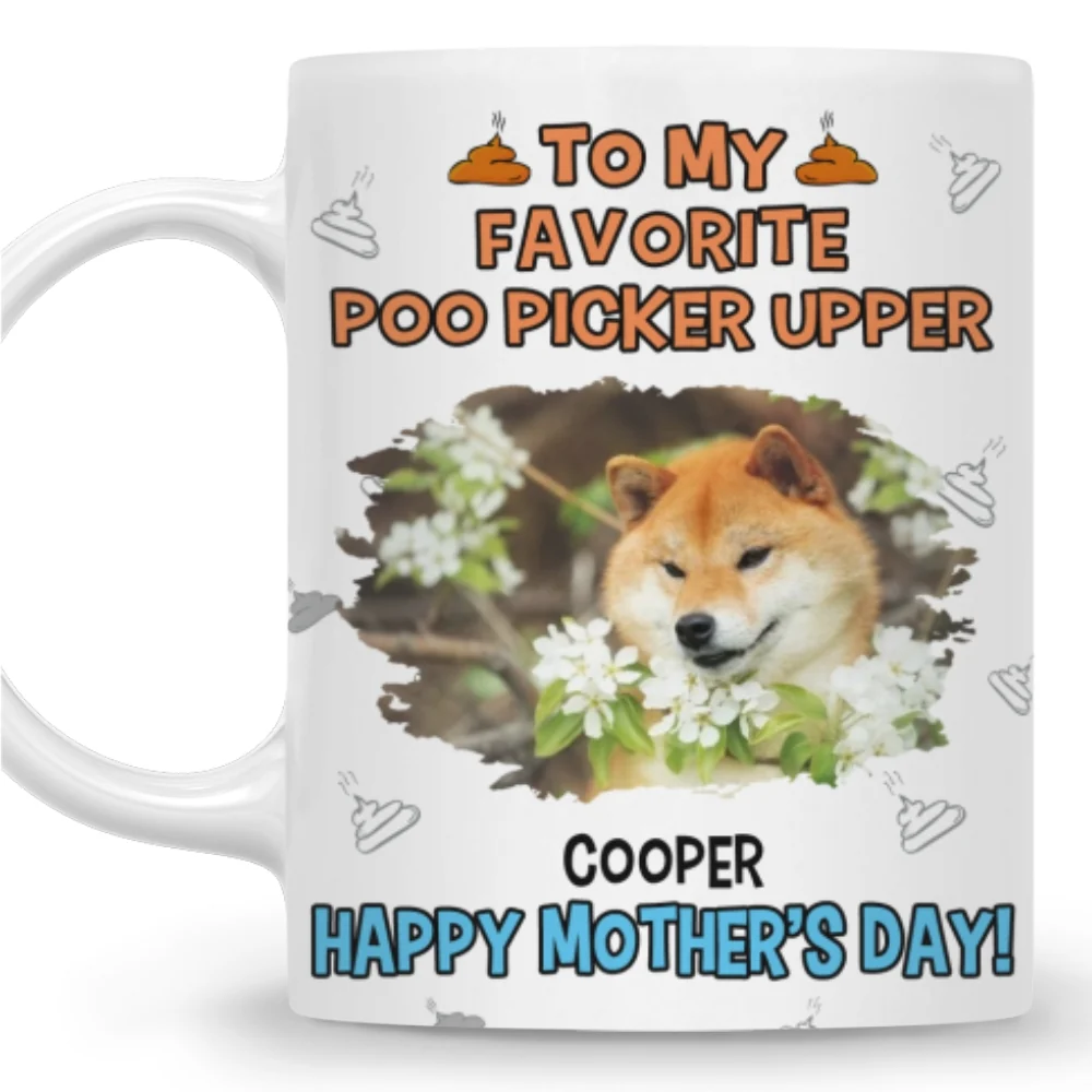 Favorite Poo Picker Photo - Personalized Custom Coffee Mug - Image 2