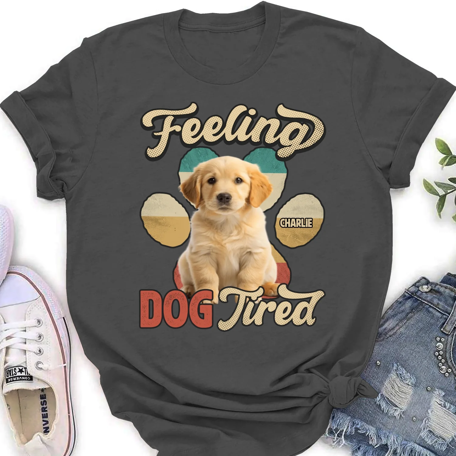 Feeling Tired Tired Photo - Personalized Custom Women's T-shirt - Image 5