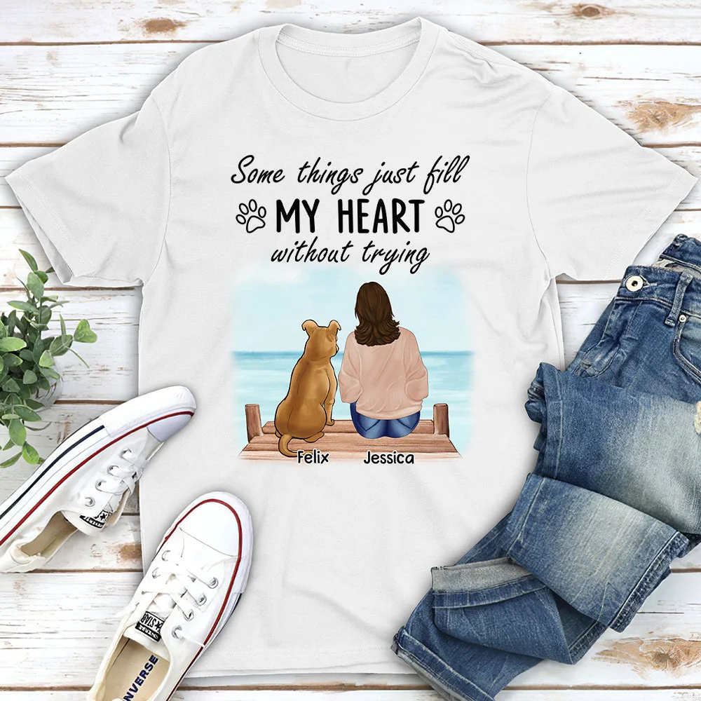 Fill My Heart - Personalized Custom Unisex T-shirt - Image 2