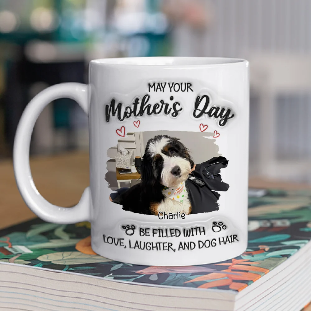 Filled With Love And Laughter Photo - Personalized Custom 3D Inflated Effect Mug - Image 2