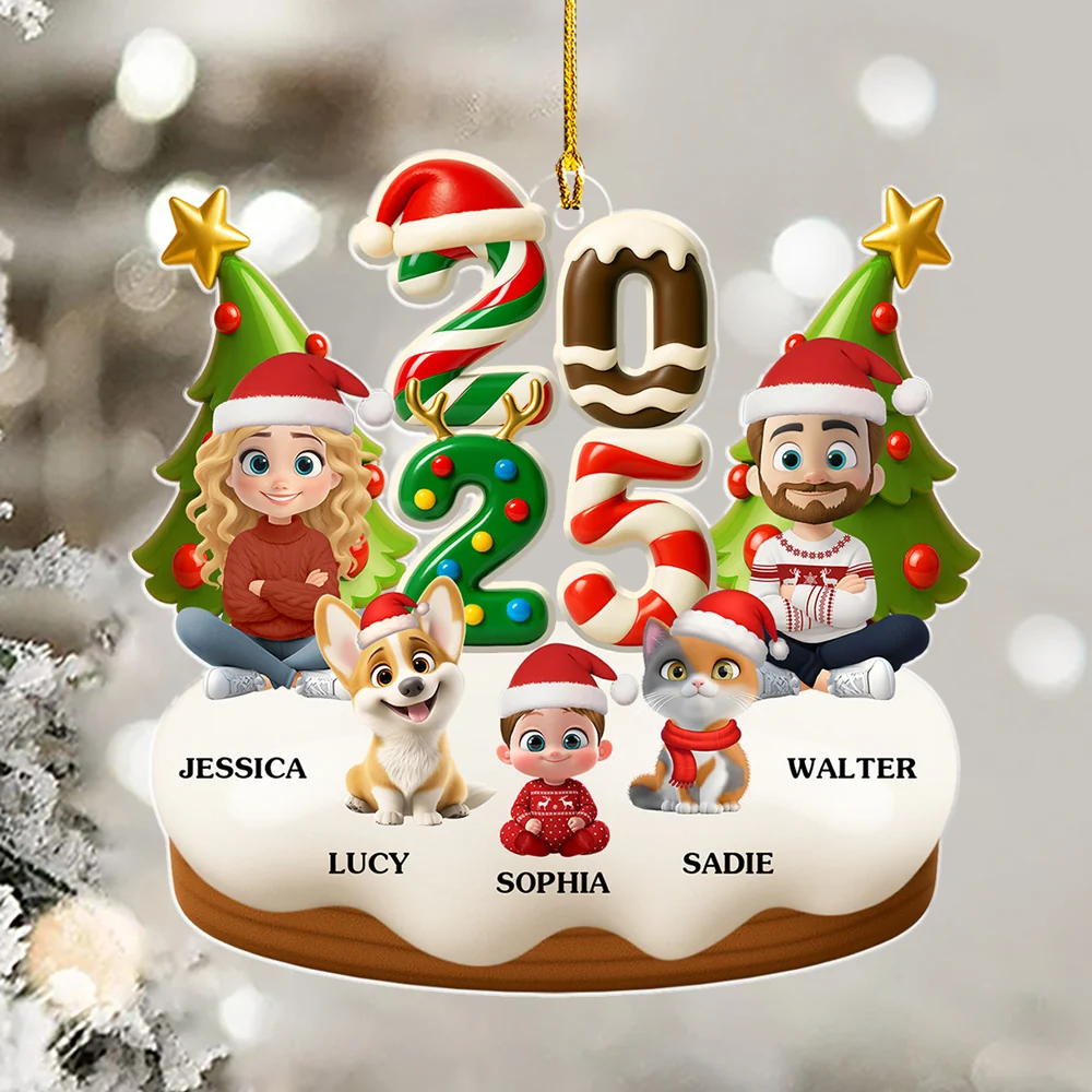 First Snow Magic - Personalized Custom Acrylic Ornament - Image 2