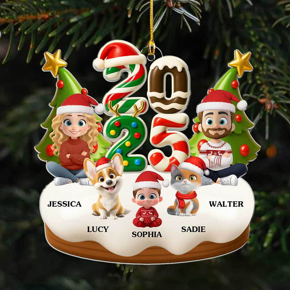 First Snow Magic - Personalized Custom Acrylic Ornament - Image 4