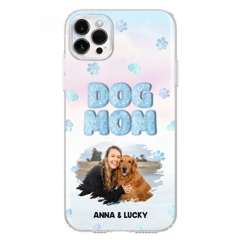 Fluffy Dog Mom Photo - Personalized Custom Phone Case - Image 13