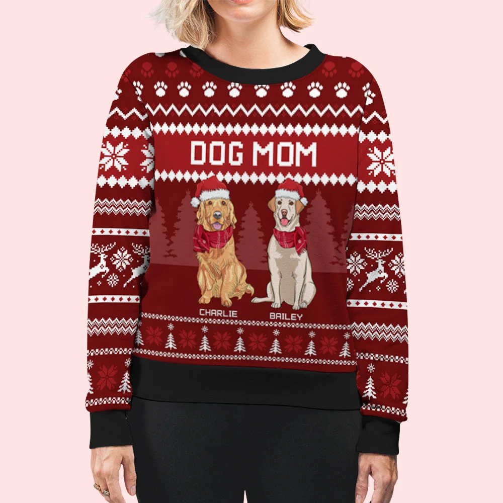 For Dog Parents - Personalized Custom All-Over-Print Sweatshirt - Image 6