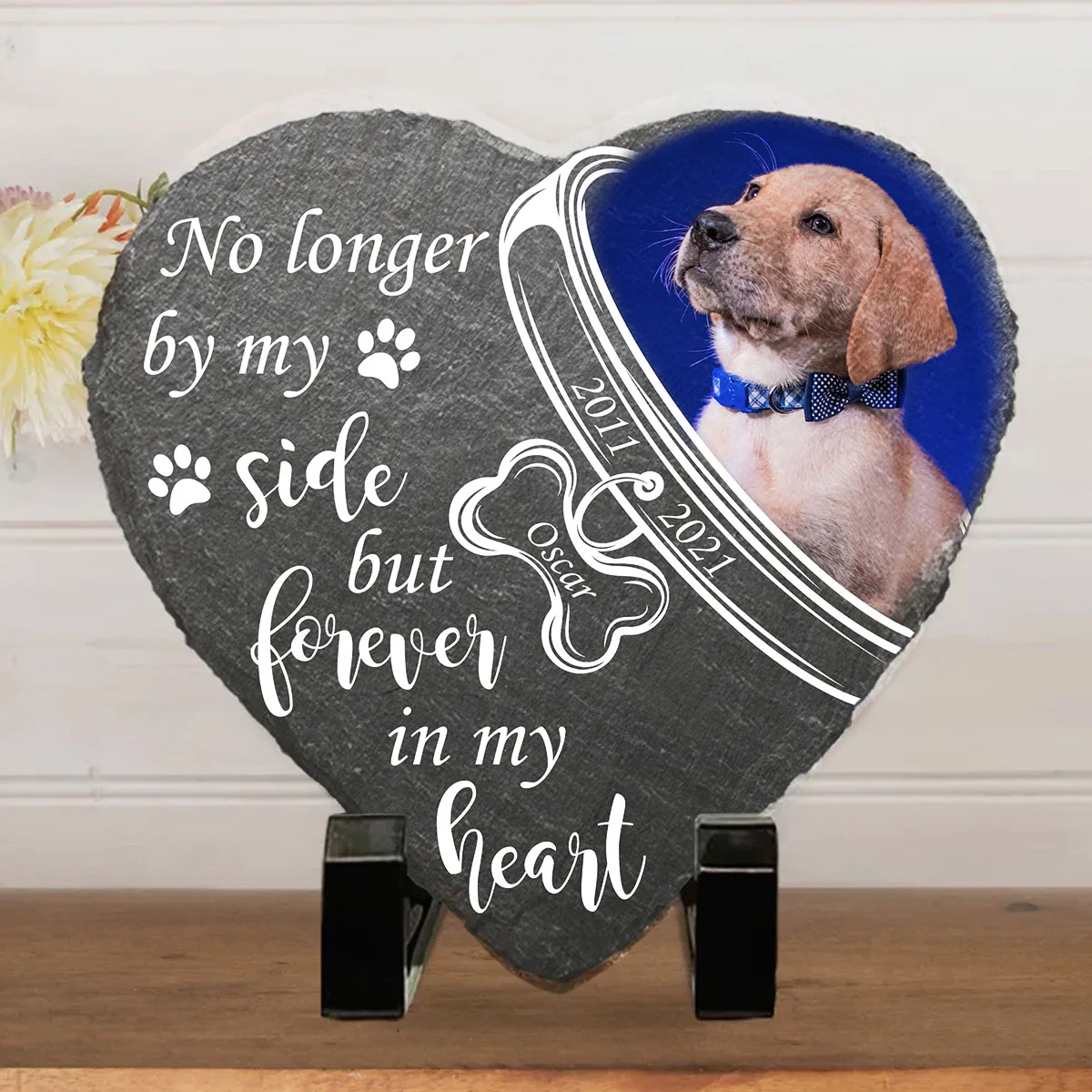 Forever In My Heart - Personalized Custom Pet Memorial Stone - Image 3