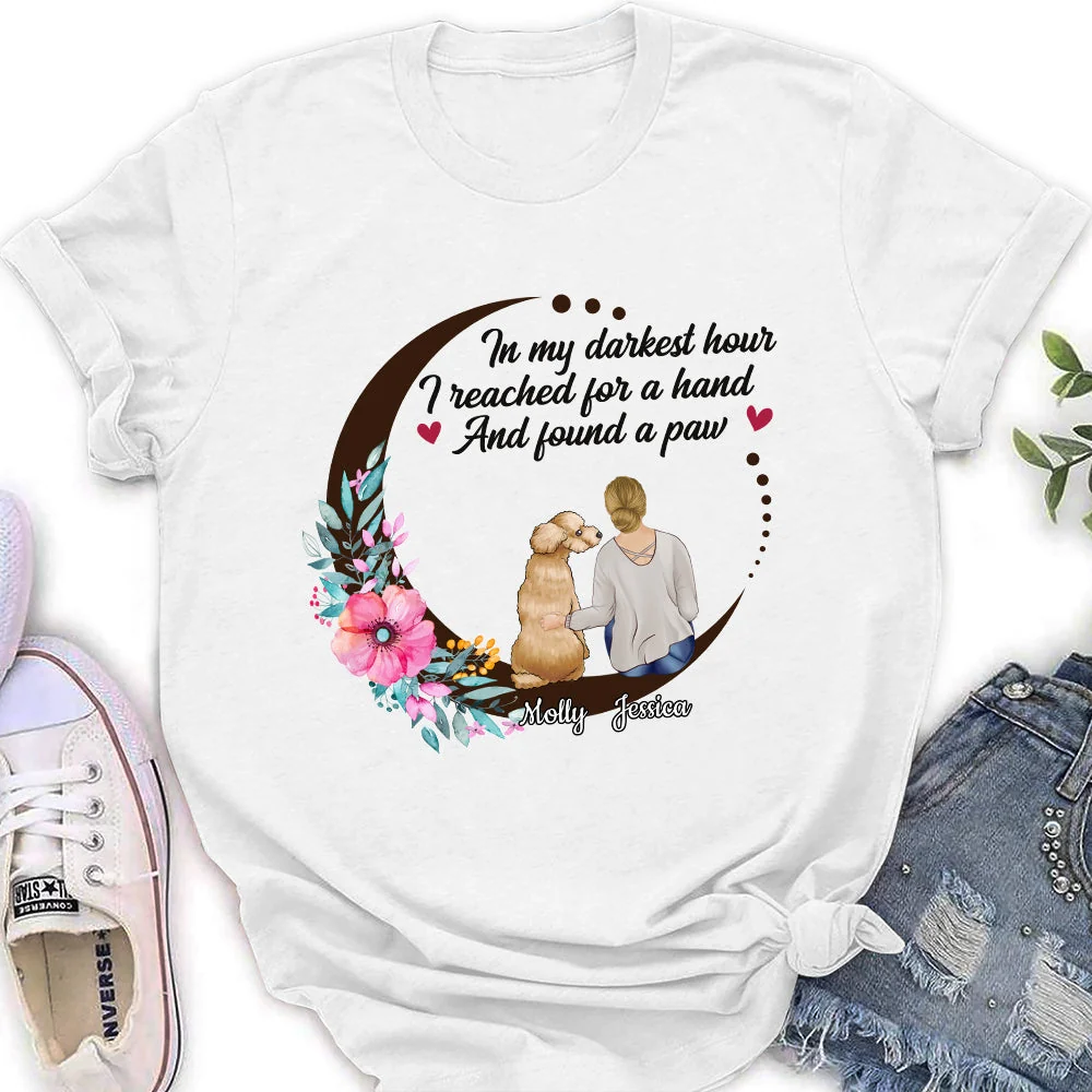Found A Paw - Personalized Custom Women's T-shirt - Image 3