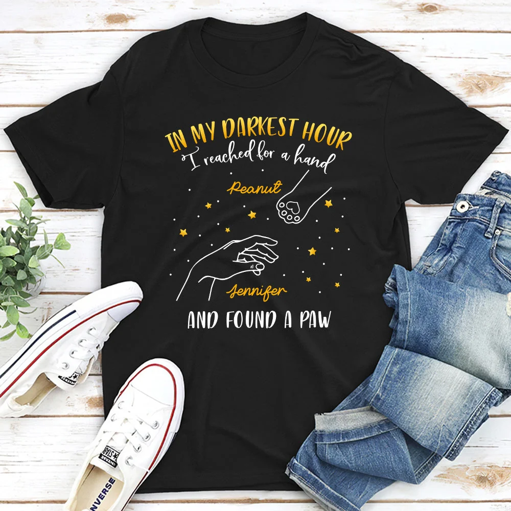 Found The Cat Paws - Personalized Custom Unisex T-shirt - Image 5