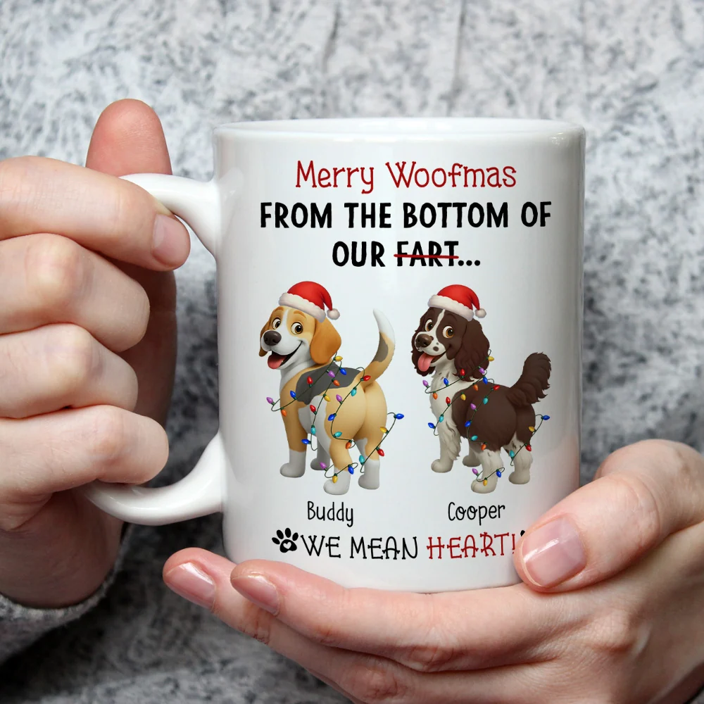 From The Bottom Of My Heart - Personalized Custom Coffee Mug - Image 2