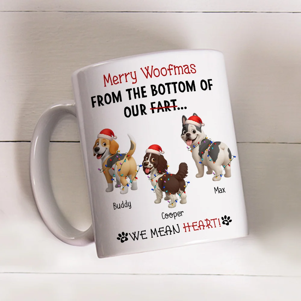 From The Bottom Of My Heart - Personalized Custom Coffee Mug - Image 3