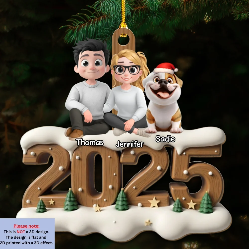 From This Year Onwards - Personalized Custom 3D Effect Wood Ornament - Image 5