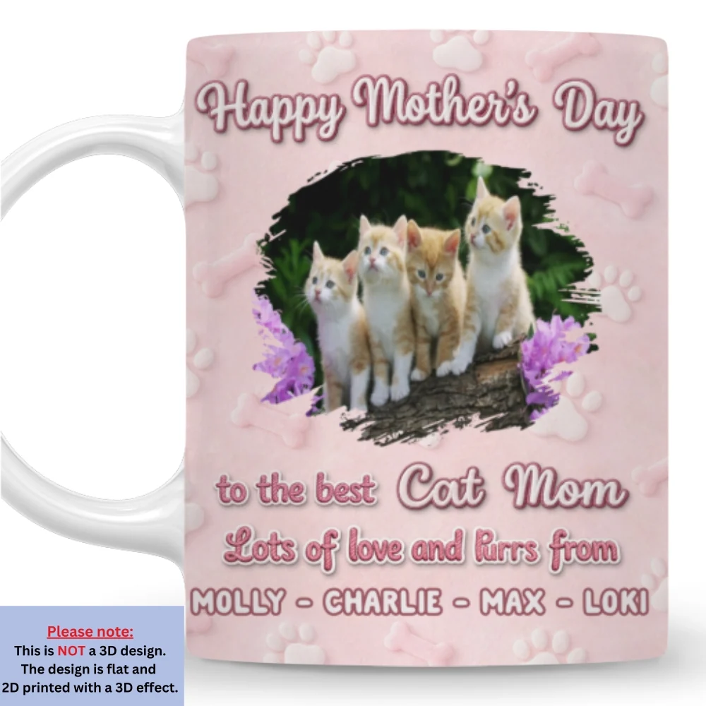 From Your Favorite Cats Photo - Personalized Custom 3D Effect Mug - Image 5