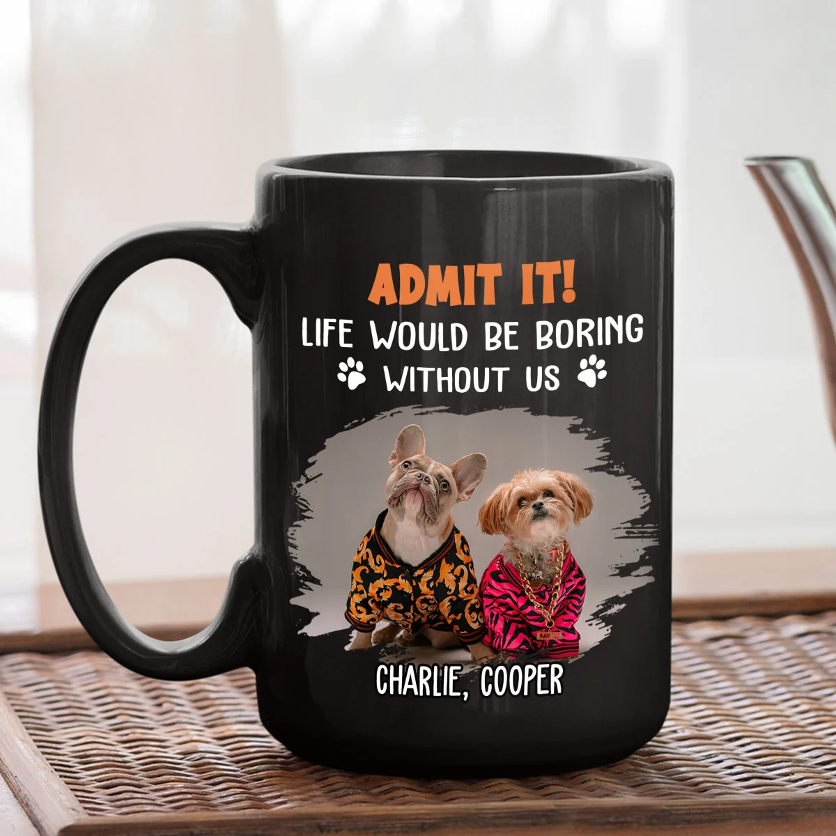 Funny Butt Admit It Photo - Personalized Custom Coffee Mug - Image 4