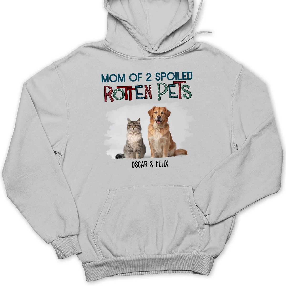 Funny Mom Dad Pet Christmas Photo - Personalized Custom Hoodie