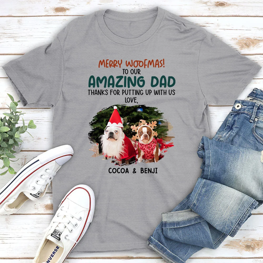 Funny Woofmas - Personalized Custom Unisex T-shirt - Image 4