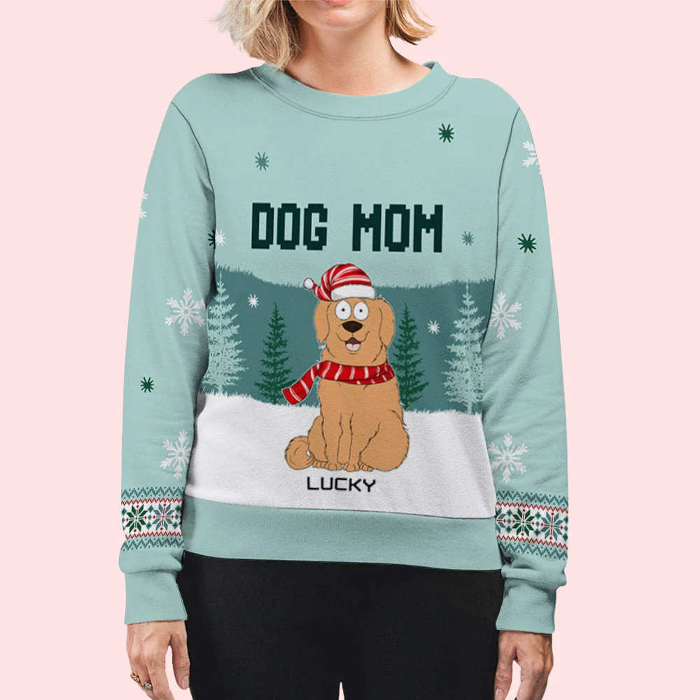 Fur Dad Forest - Personalized Custom All-Over-Print Sweatshirt - Image 6