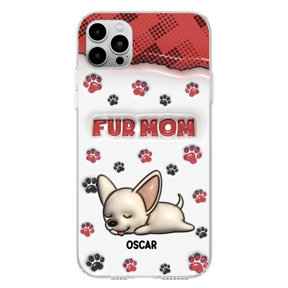 Fur Mom Version - Personalized Custom 3D Inflated Effect Phone Case - Image 16