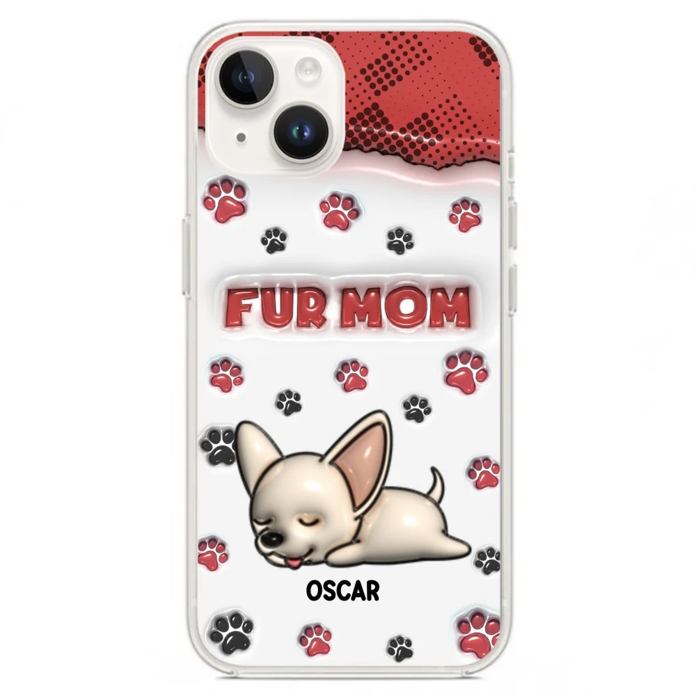 Fur Mom Version - Personalized Custom 3D Inflated Effect Phone Case - Image 18