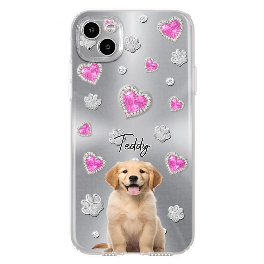 Glitter Cute Cartoon Dogs Photo - Personalized Custom Phone Case - Image 10