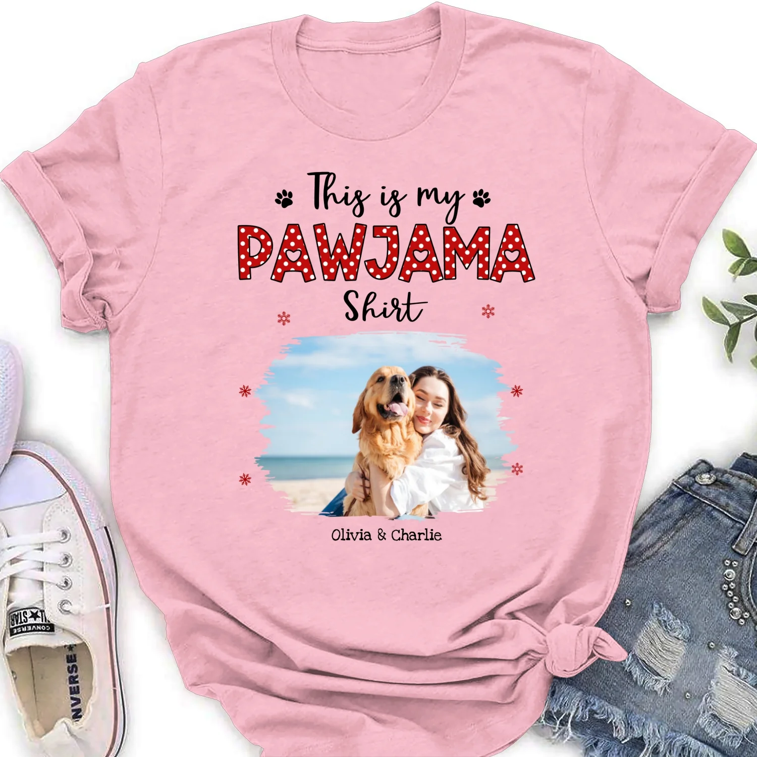 Glow Of You Photo - Personalized Custom Women's T-shirt - Image 4
