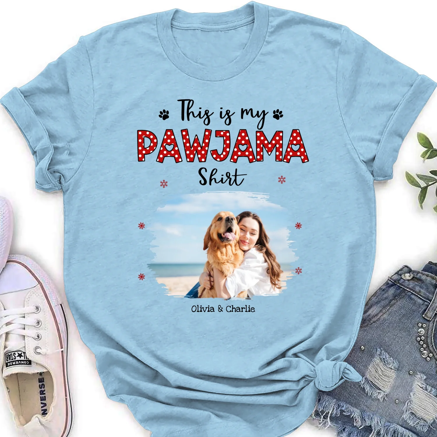 Glow Of You Photo - Personalized Custom Women's T-shirt - Image 5