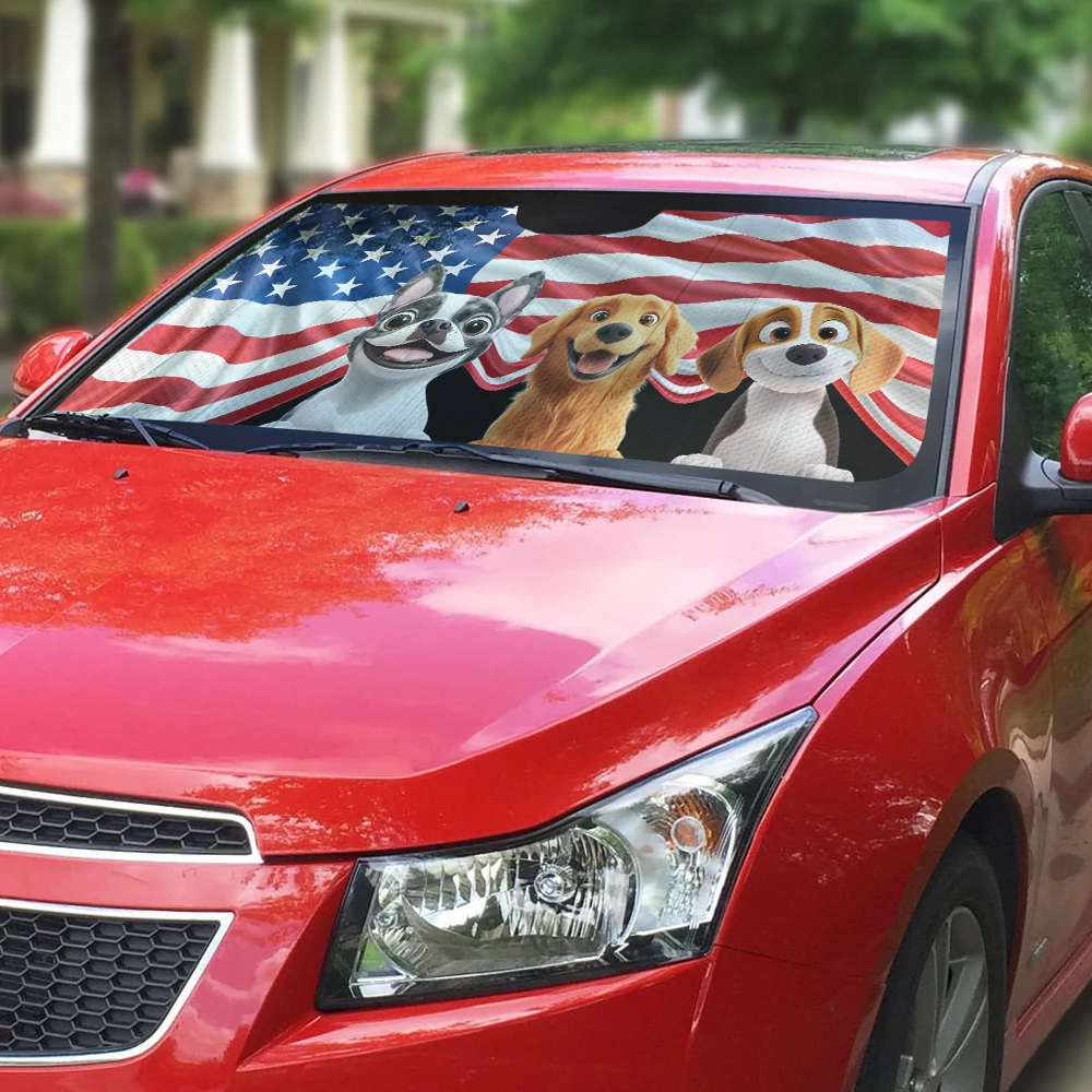 Go Outside And Enjoy - Personalized Custom Car Sunshade - Image 3