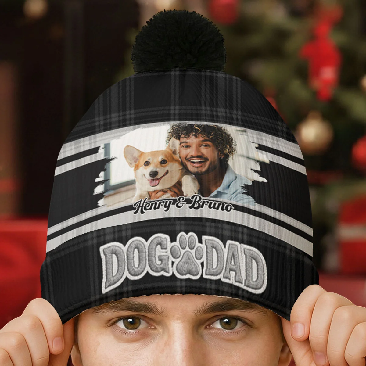 Good Days With You Photo - Personalized Custom 3D Effect Bobble Beanie Hat - Image 2