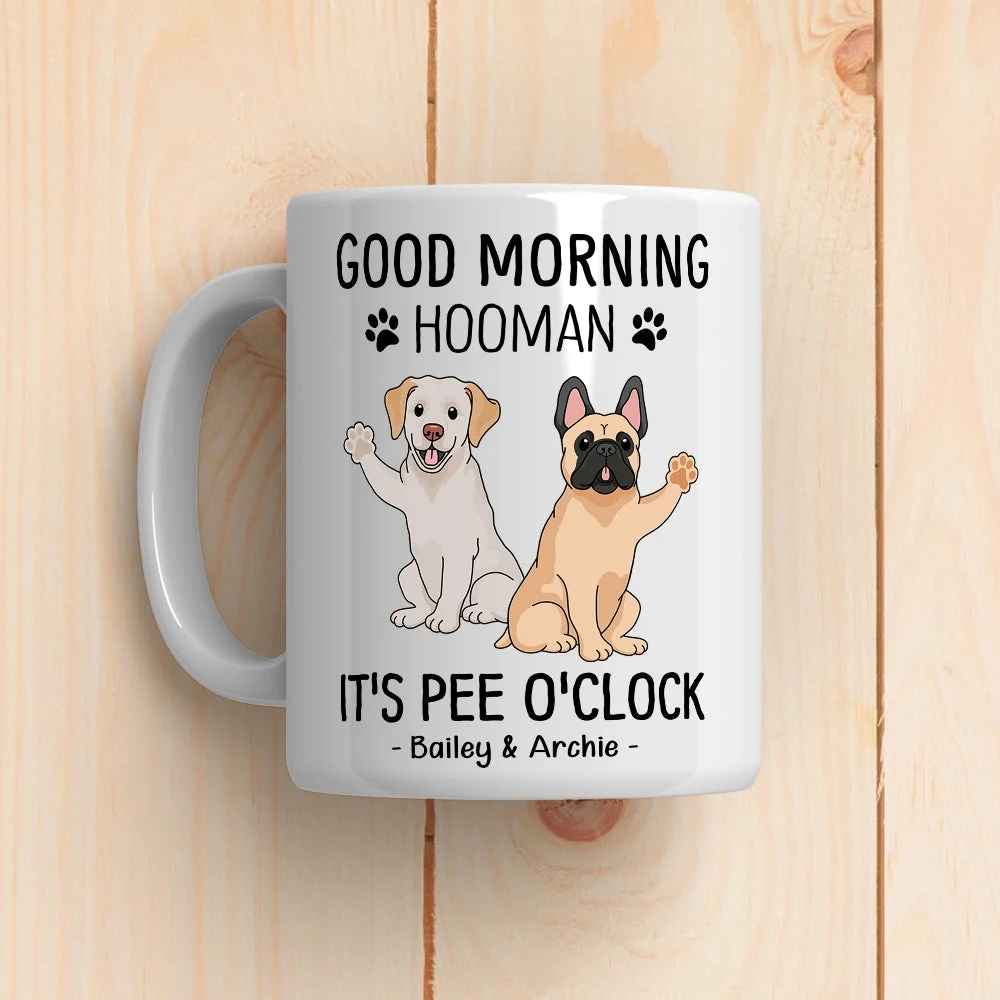 Good Morning Hooman - Personalized Custom Coffee Mug - Image 6