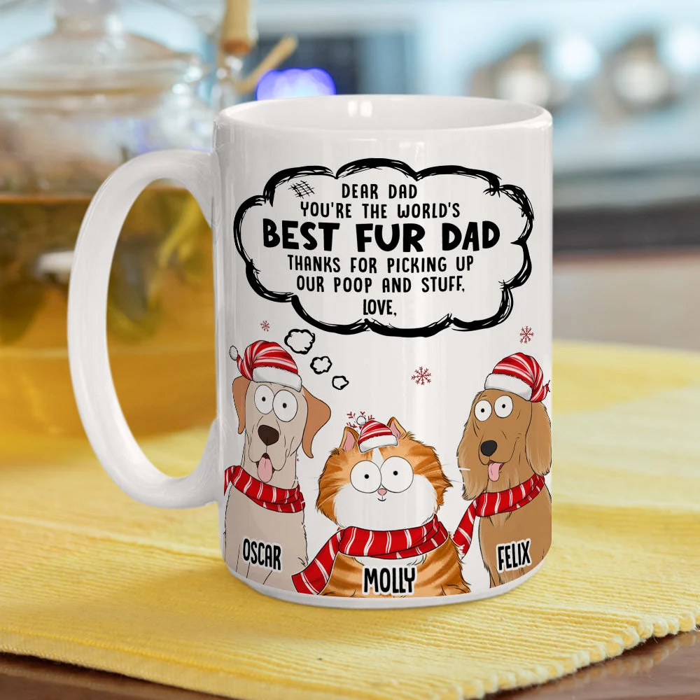 Grateful To Dog Mom - Personalized Custom Coffee Mug - Image 6
