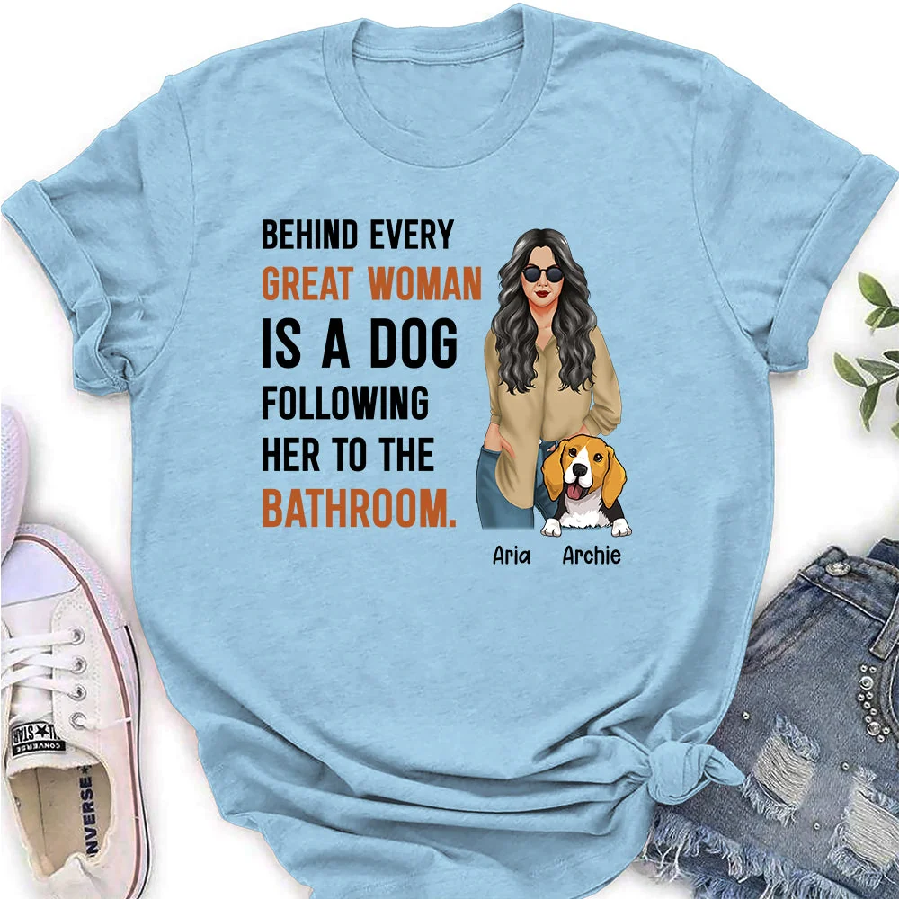 Great Woman - Personalized Custom Women's T-shirt - Image 4