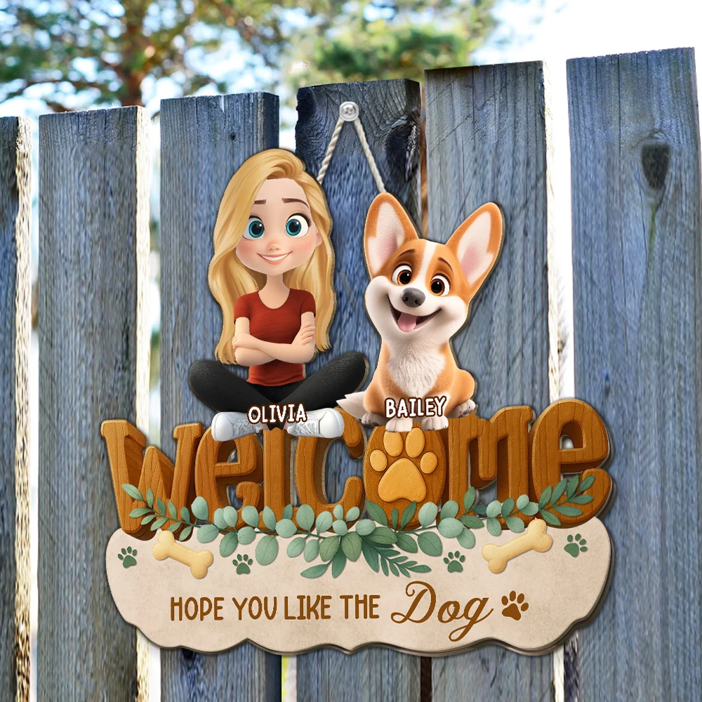 Greetings To You To Our House - Personalized Custom 3D Effect Wood Sign - Image 2