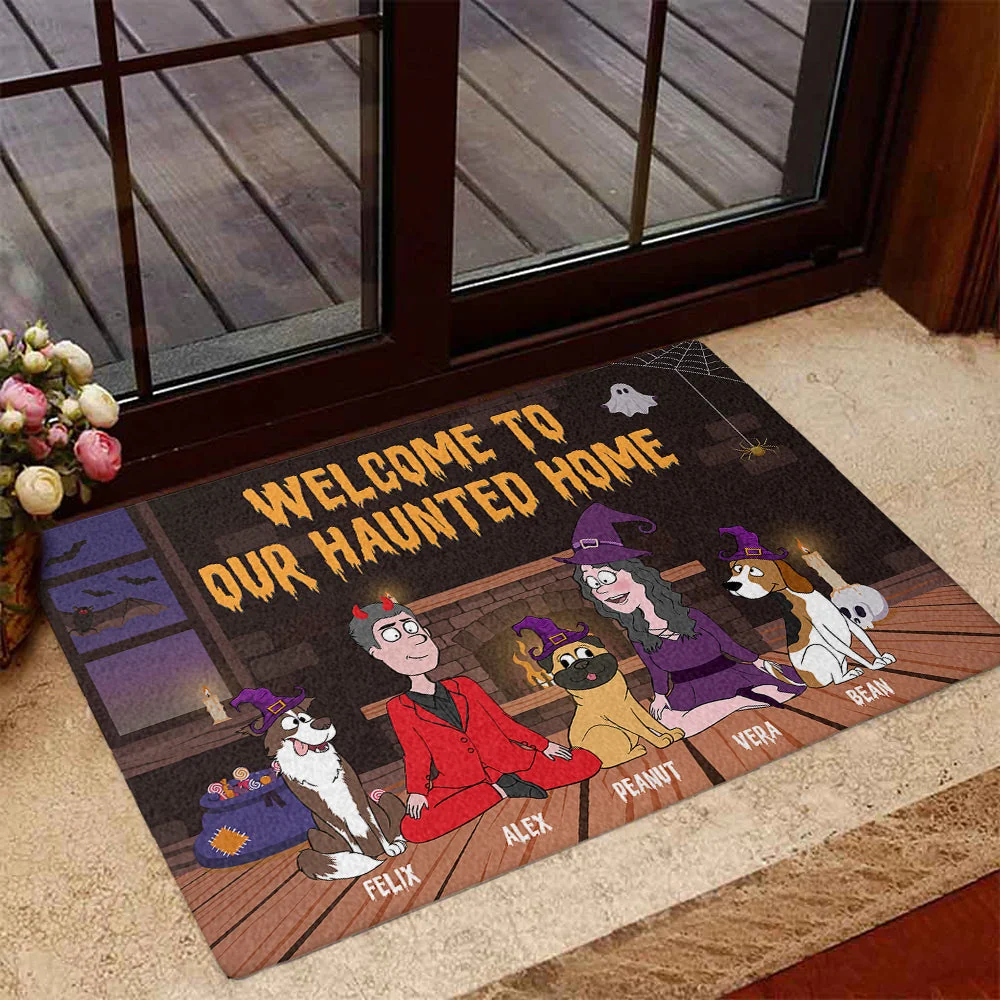 Halloween Family - Personalized Custom Doormat - Image 3