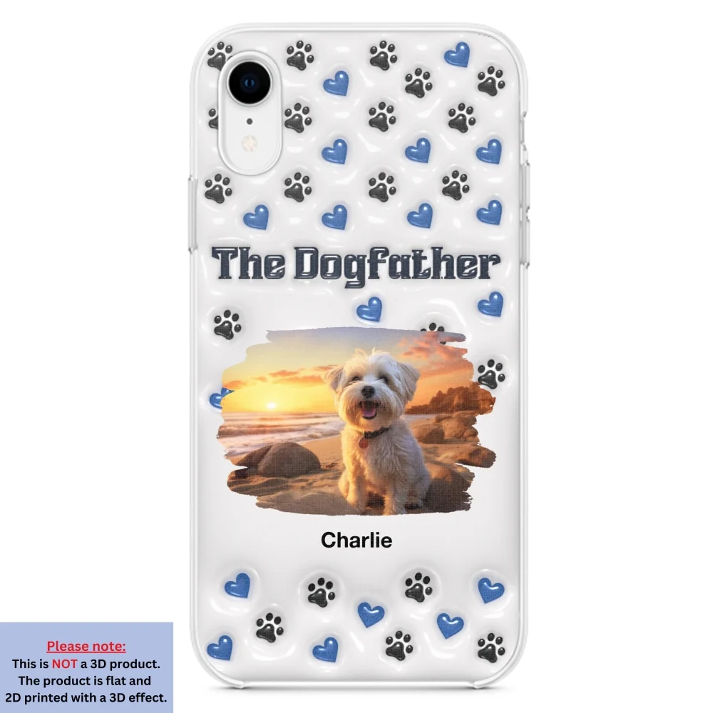 Handsome Dog Dad Photo - Personalized Custom 3D Inflated Effect Phone Case - Image 19