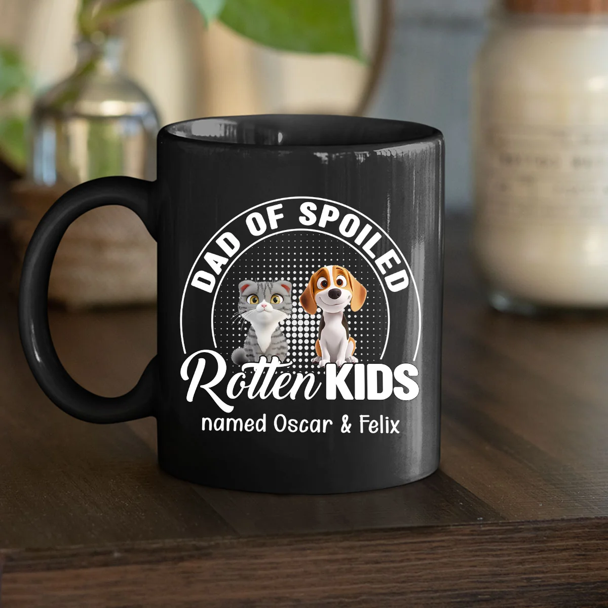 Handsome Spoiled Rotten Pet - Personalized Custom Coffee Mug - Image 4